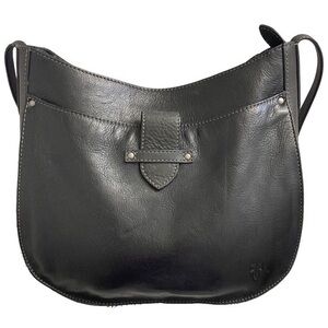 Frye Olivia large crossbody bag in black leather $378